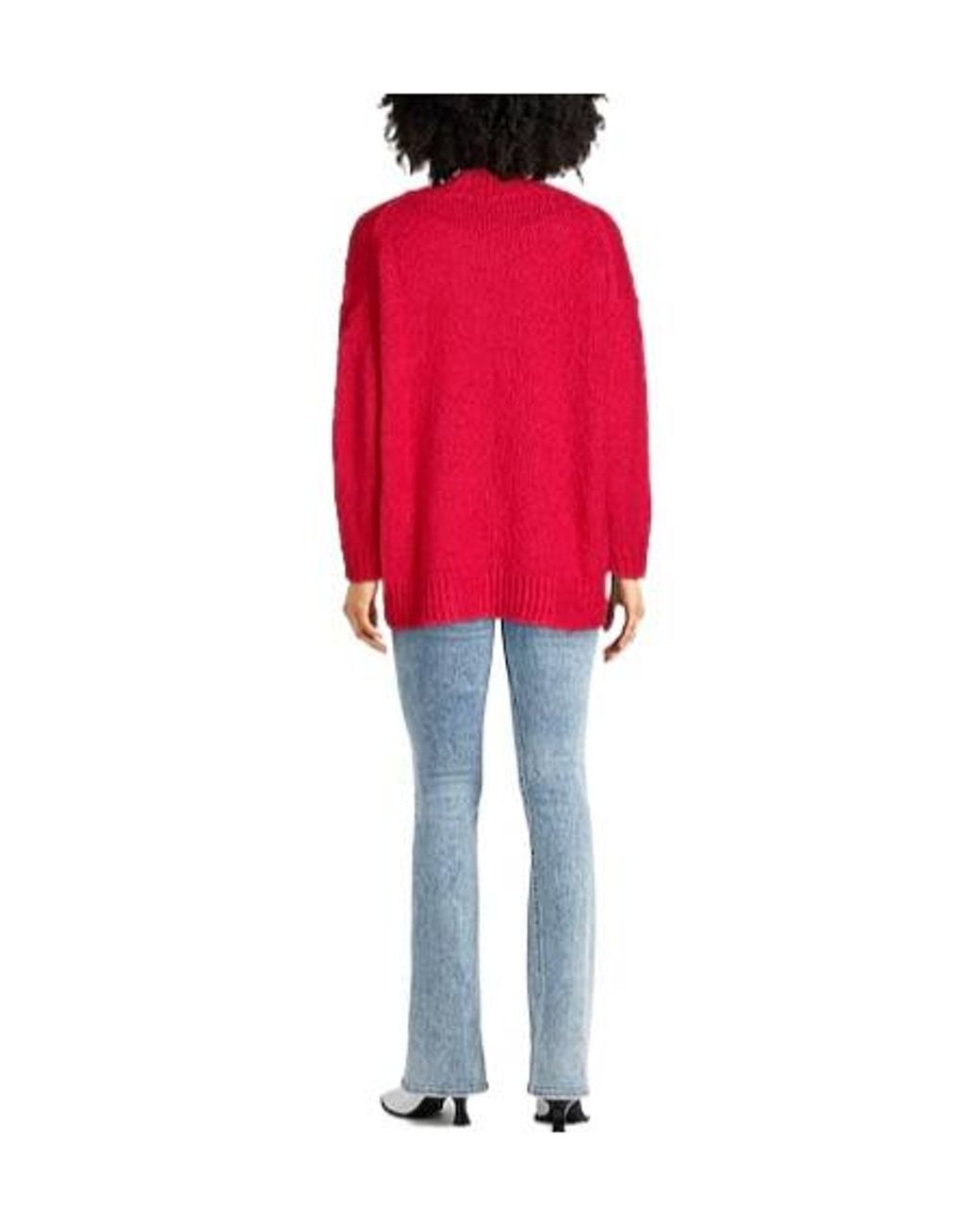 Isabel Marant Red Solid Turtleneck Knit Sweater