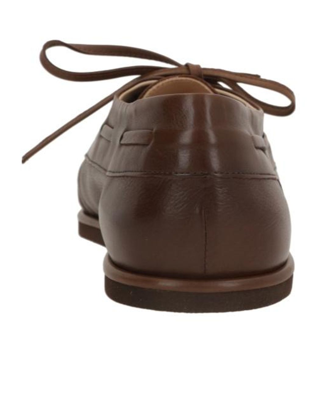 Auralee Brown Lace-Up Boat Shoes for men