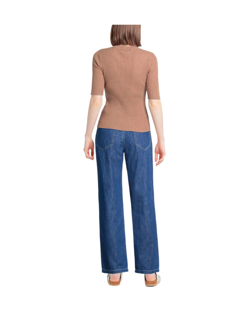 Max Mara Blue Straight-Leg Jeans