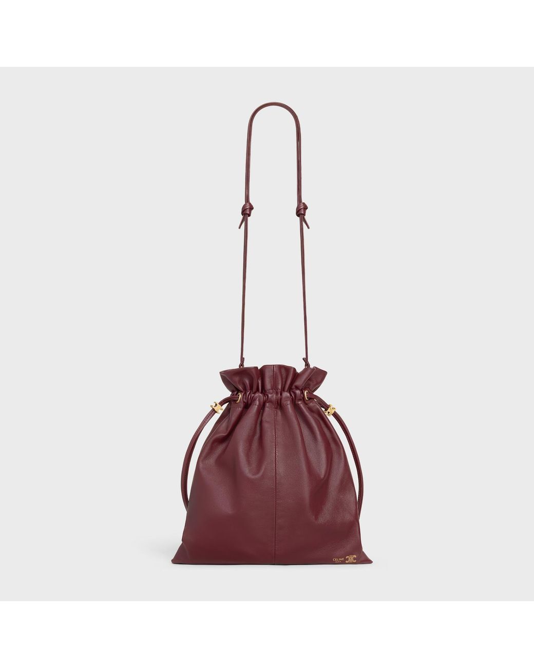 Céline Red Small Crystal Pouch