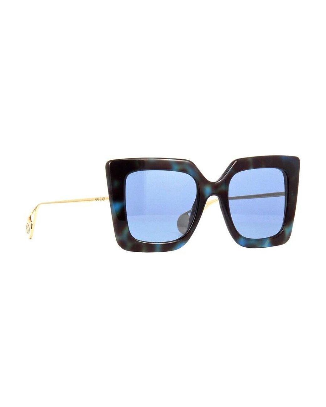 Gucci Blue Square Sunglasses
