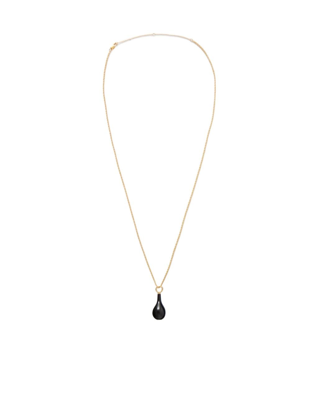 Totême White Totême Embellished Drop-Pendant Necklace
