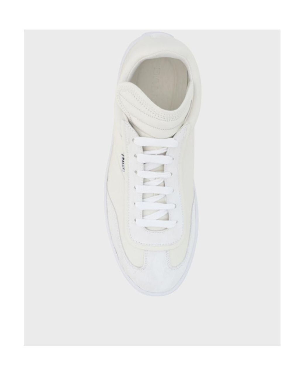 Bally White Logo Patch Detail Low-Top Sneakers for men