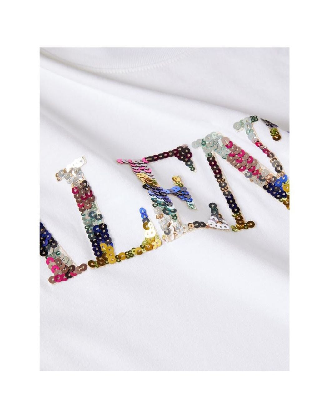 Valentino White Logo Printed Crewneck T-Shirt