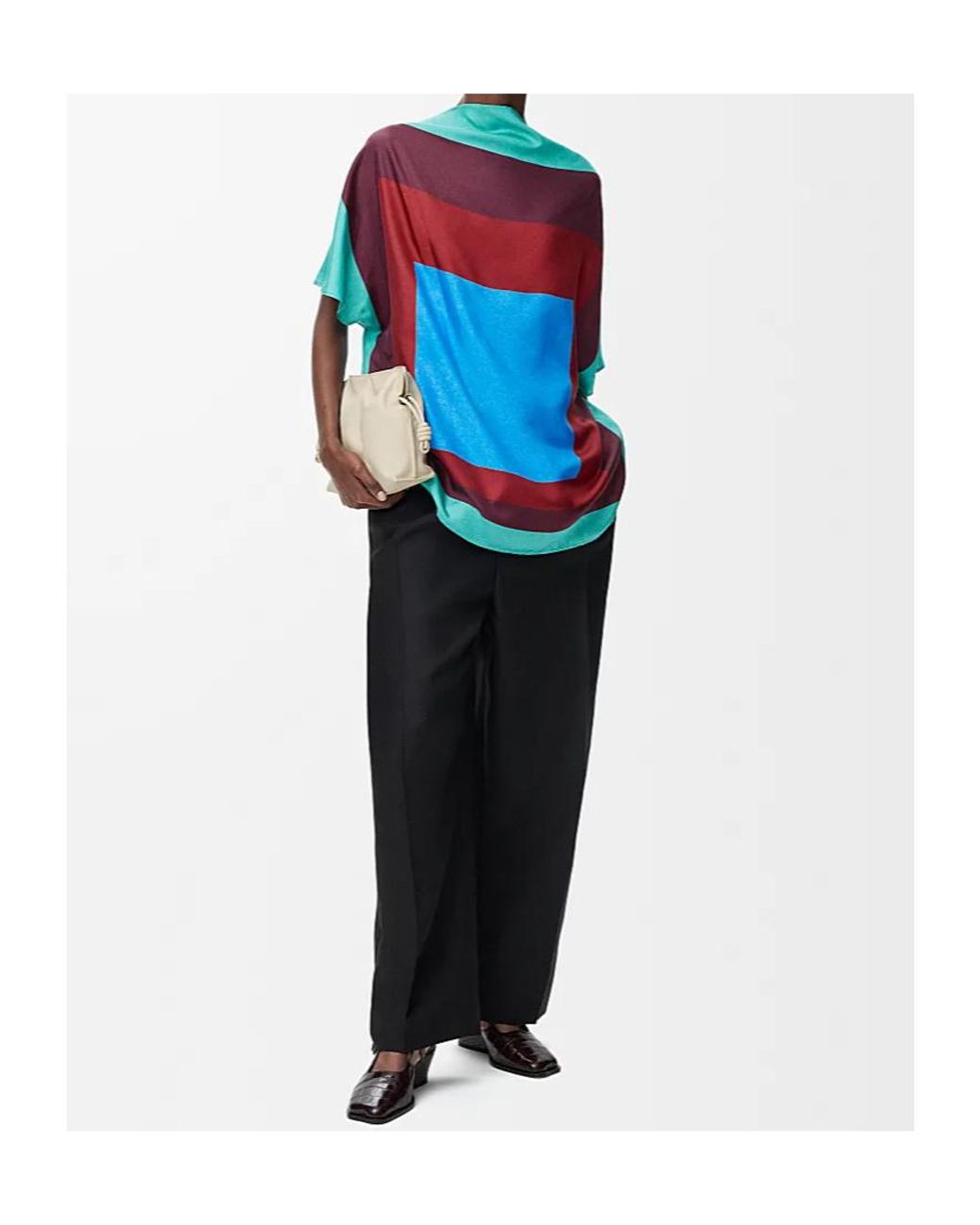Loewe Blue Geometric-Print Top