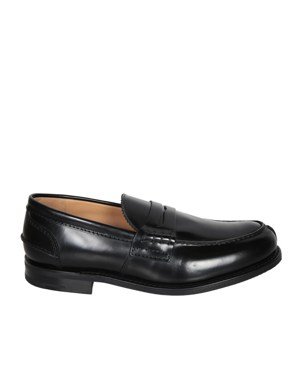 Church's Black Almond Toe Loafers for men