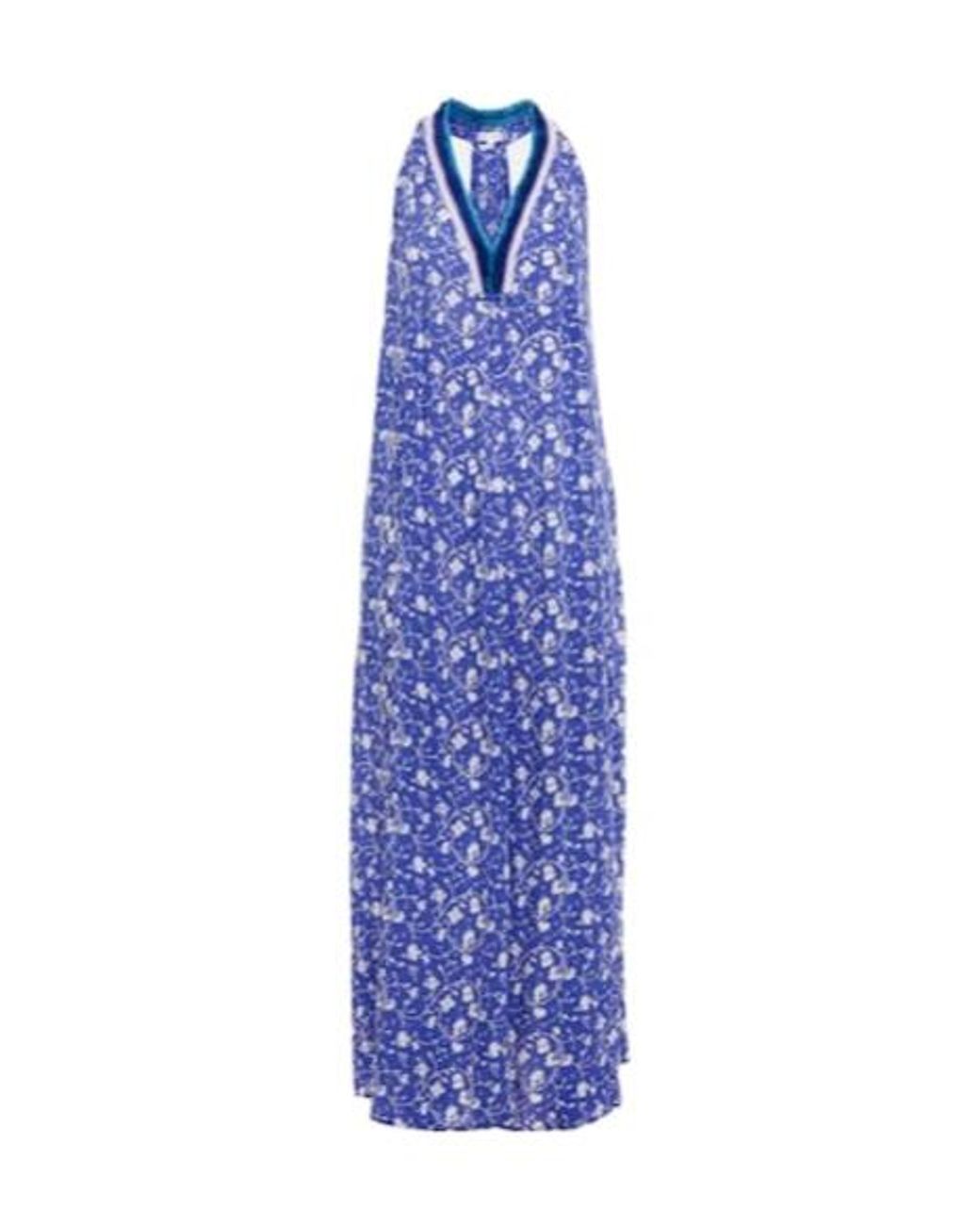 Poupette Blue Nava Floral Maxi Dress