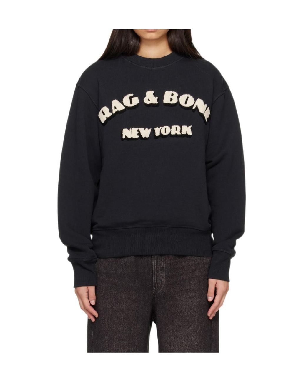 Rag & Bone Black Long-Sleeved Pullover