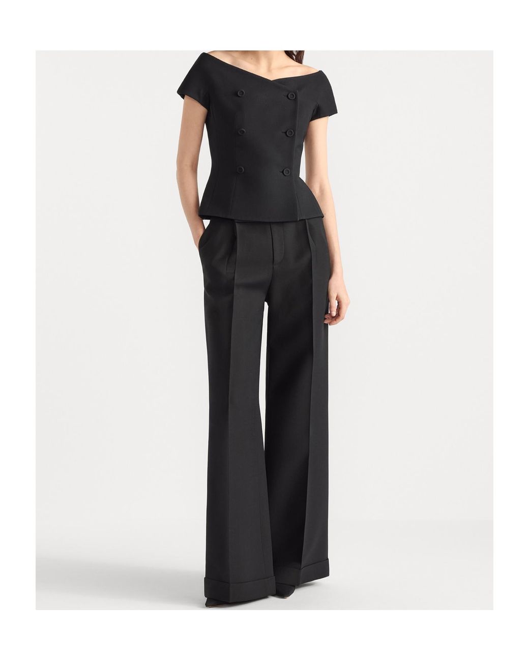 Dior Black Off-The-Shoulder Jacket