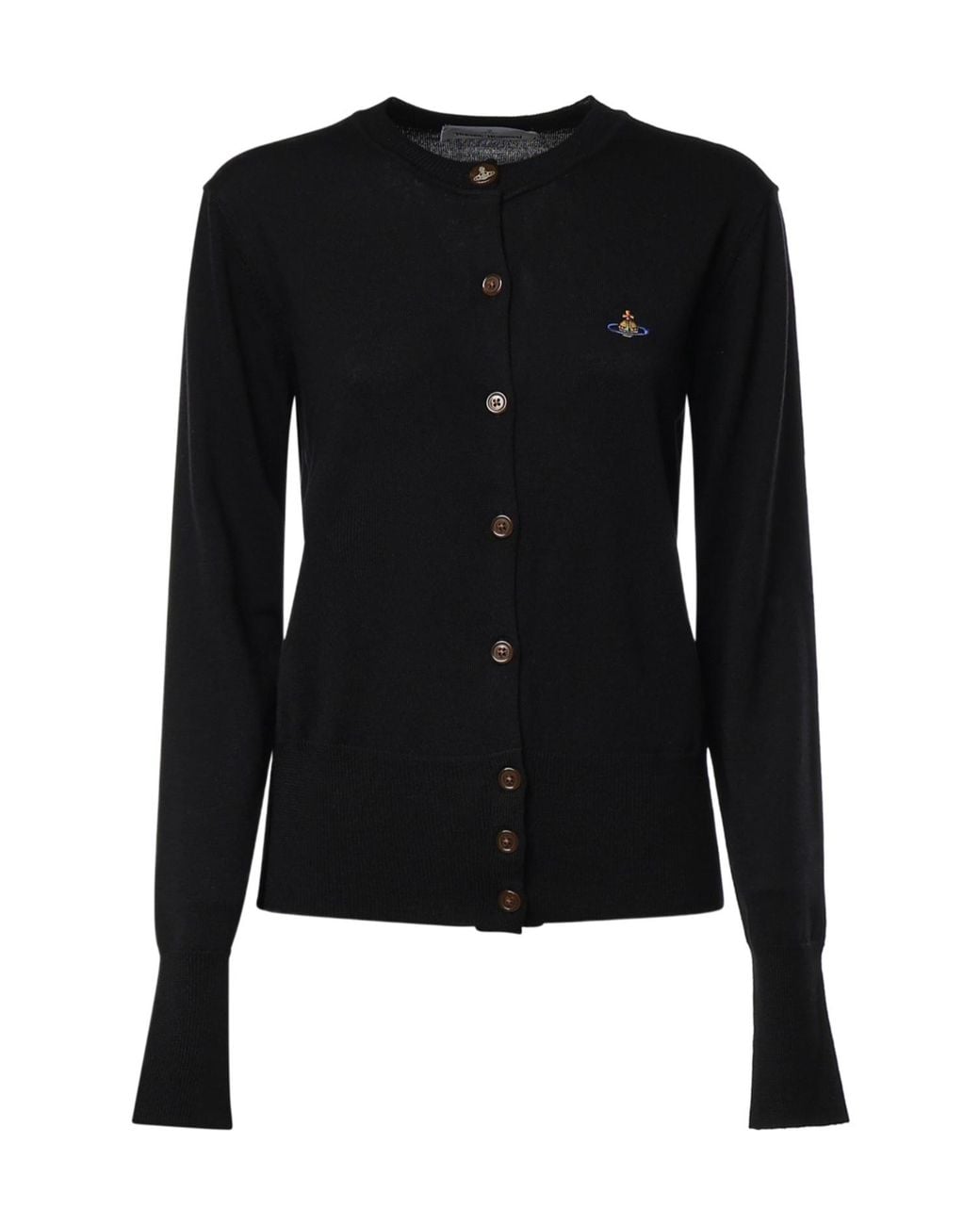 Vivienne Westwood Black Orb Button-Up Cardigan