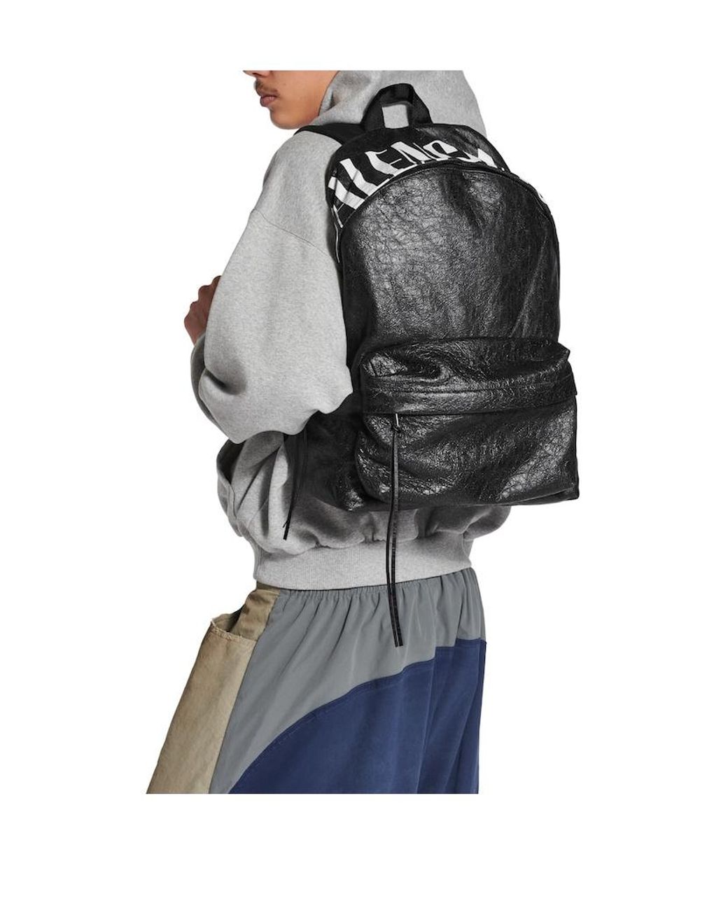 Balenciaga Black Editor Backpack for men