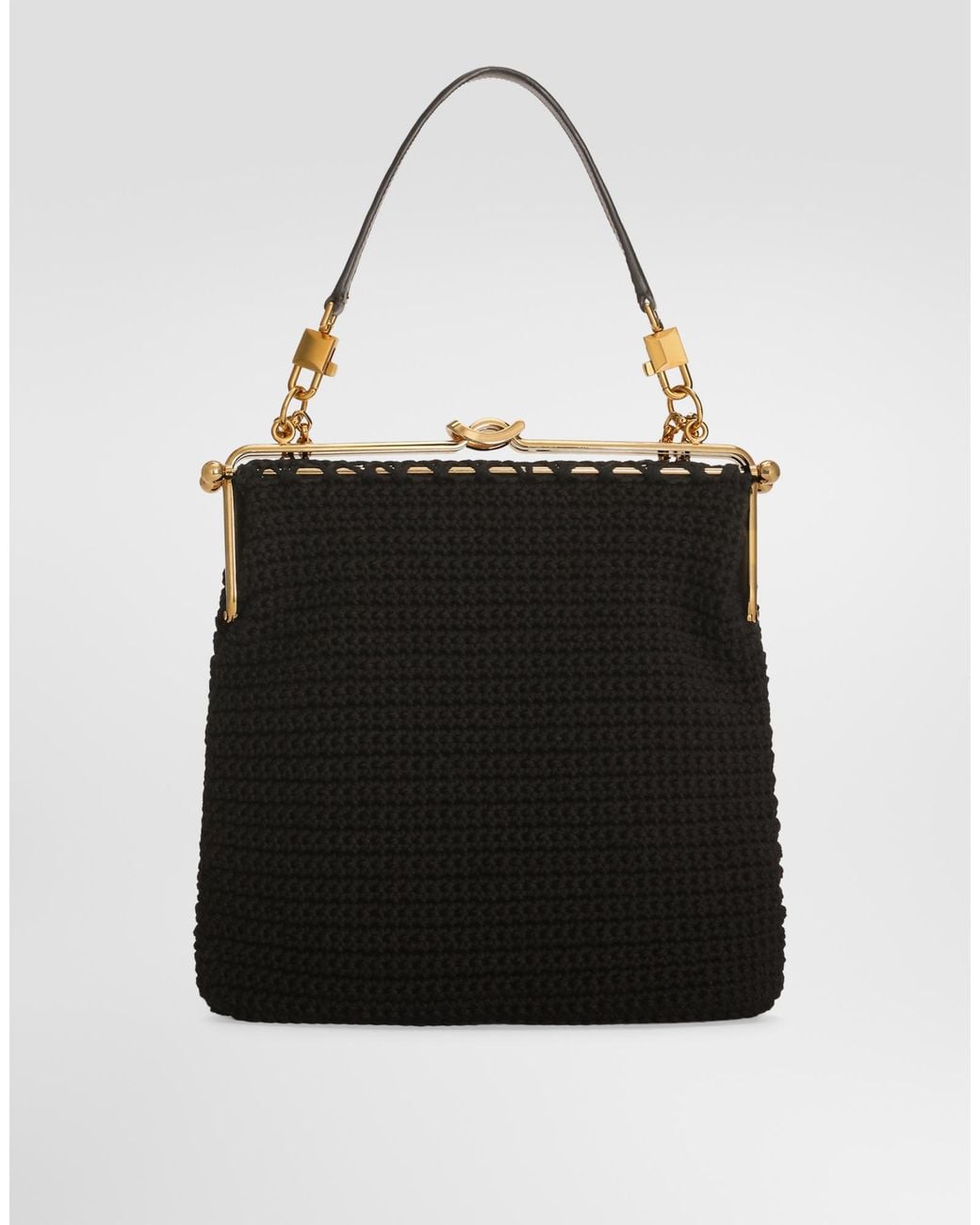 Dolce & Gabbana Black Dina Shoulder And Crossbody Bag