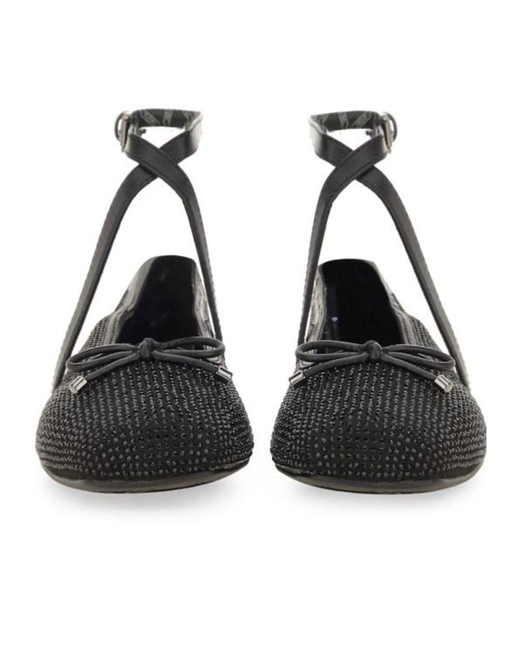 Michael Kors Black Michael Bow-Detailed Ballerinas