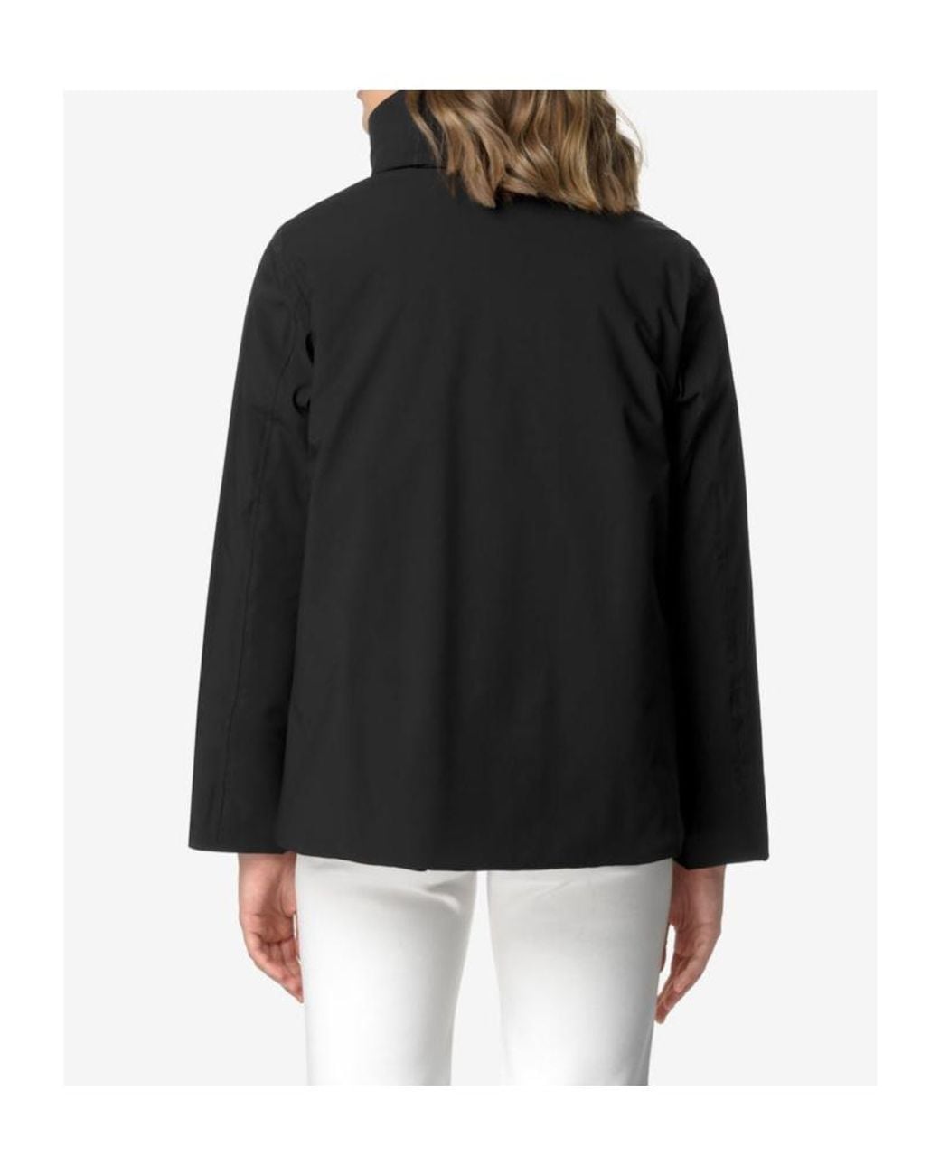 K-Way Black Marlette St Warm Elegant Short Jacket