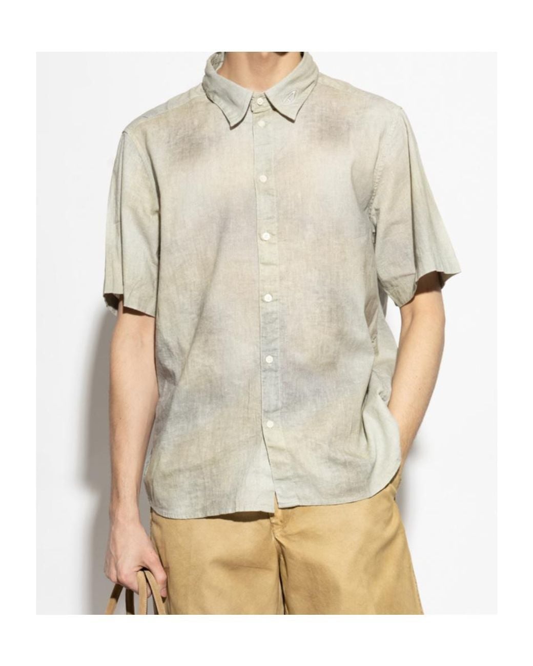 DIESEL White S-Leie Short Sleeved Shirt for men