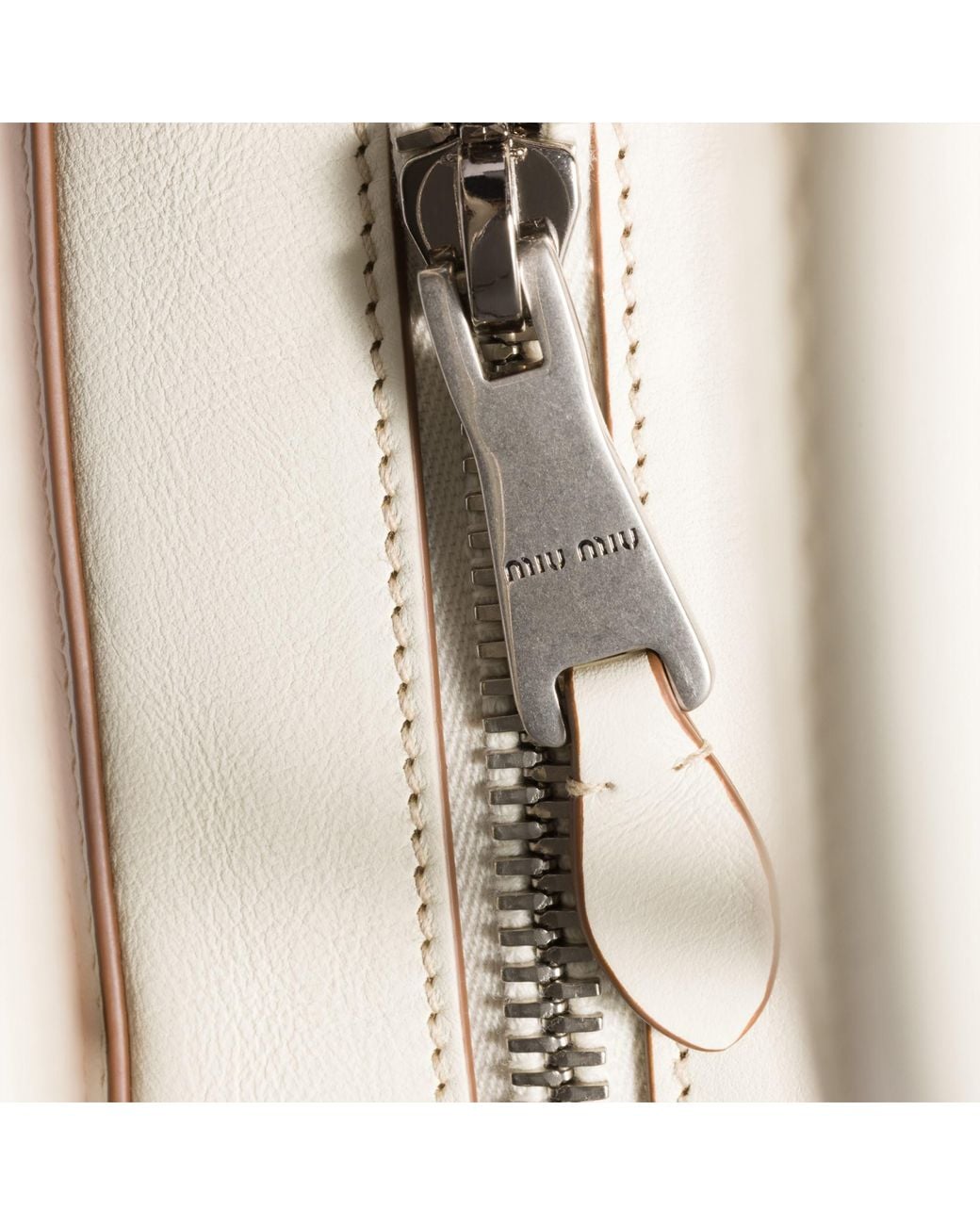 Miu Miu Natural Vivant Leather Bag