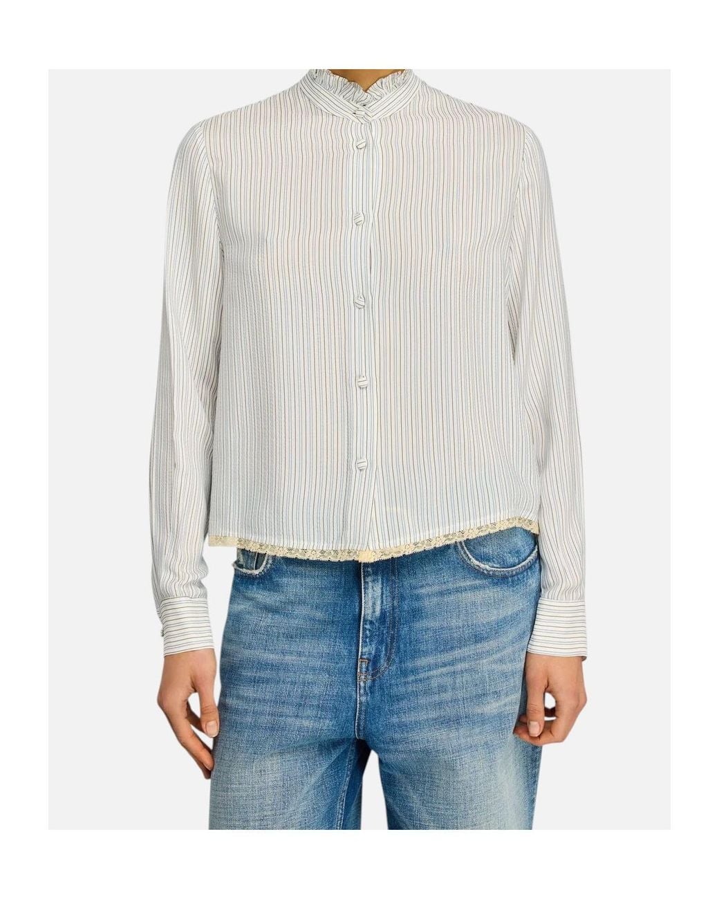 Semicouture White Striped Shirt