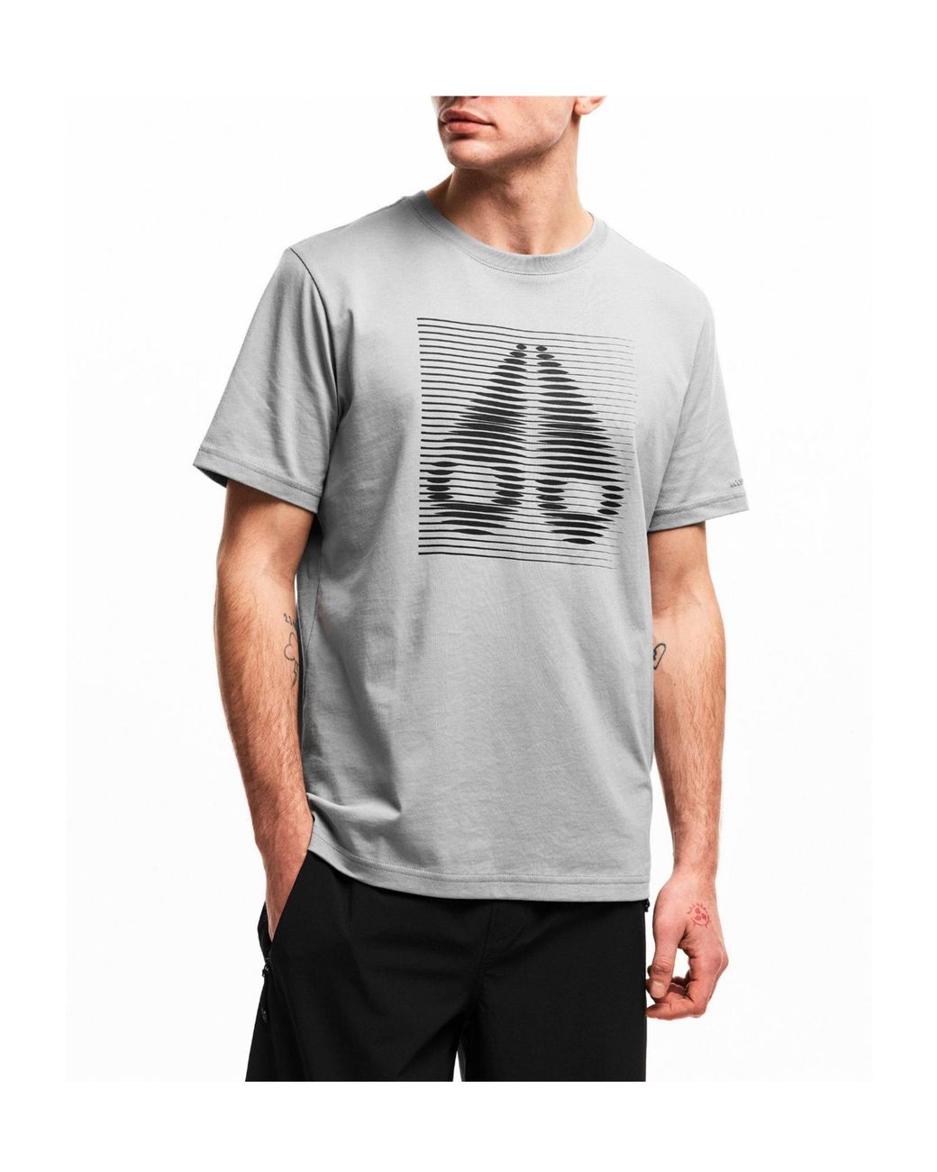 Moose Knuckles Gray Crew Neck Short Sleeve T-Shirt for men