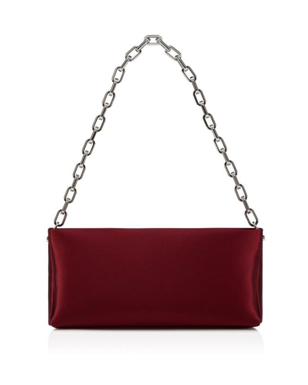 Christian Louboutin Red Maykimay Chained Clutch Bag