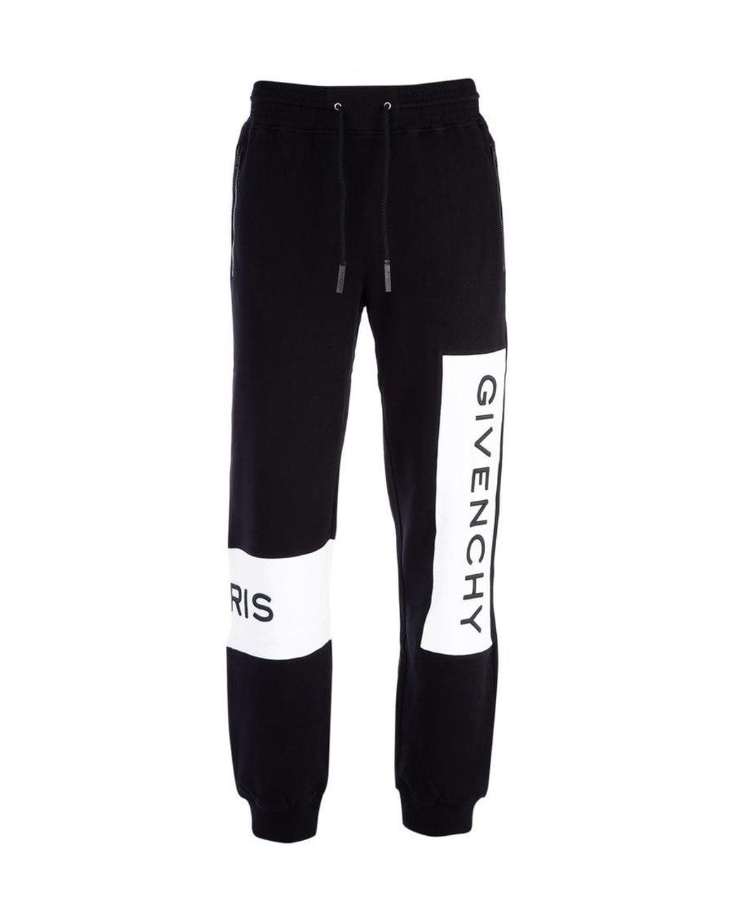 Givenchy Black Logo Decal Sweatpants for men