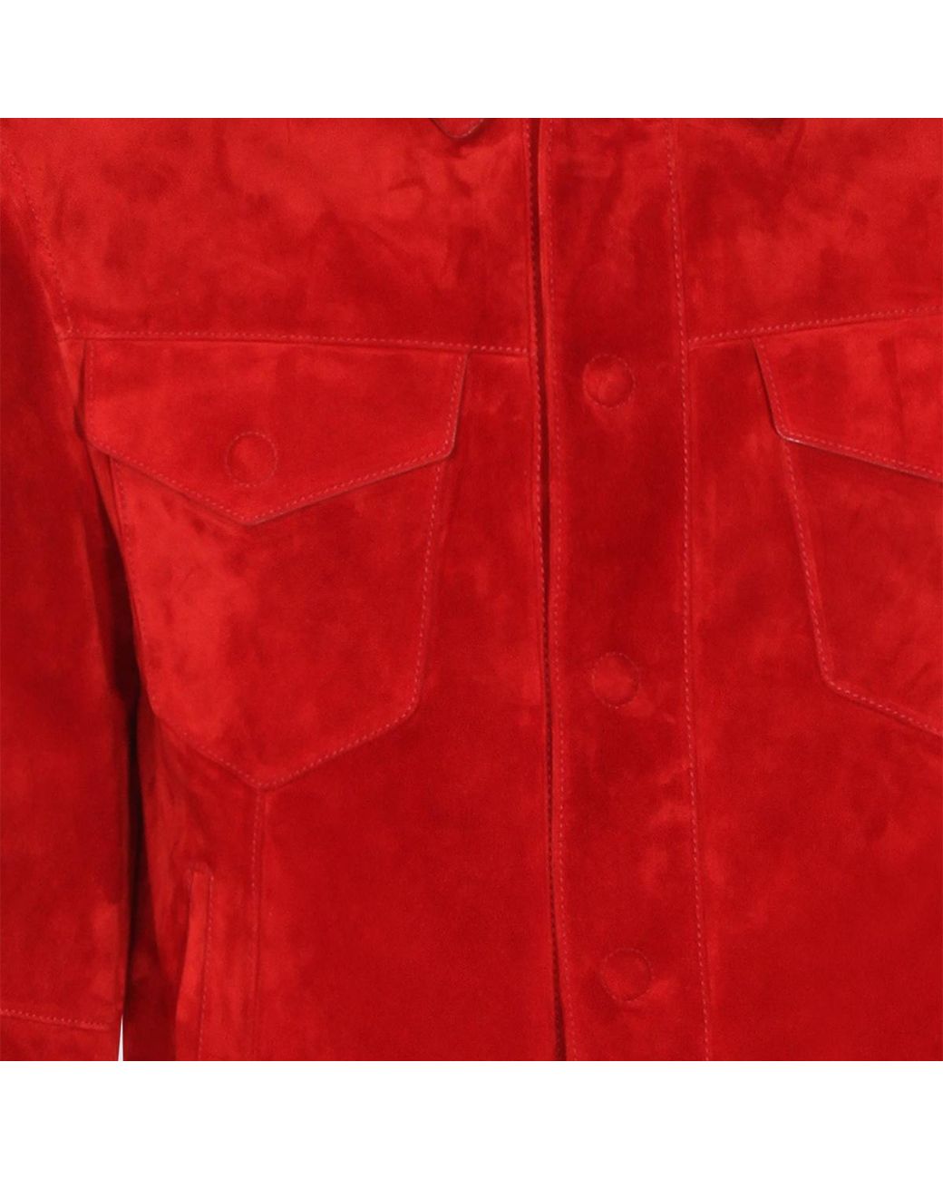 Tom Ford Red Snap Front Jacket for men