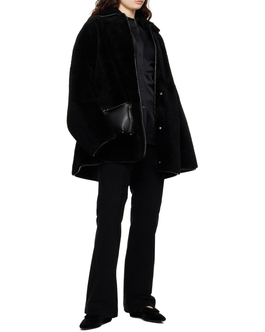 Totême Blue Shearling Jacket