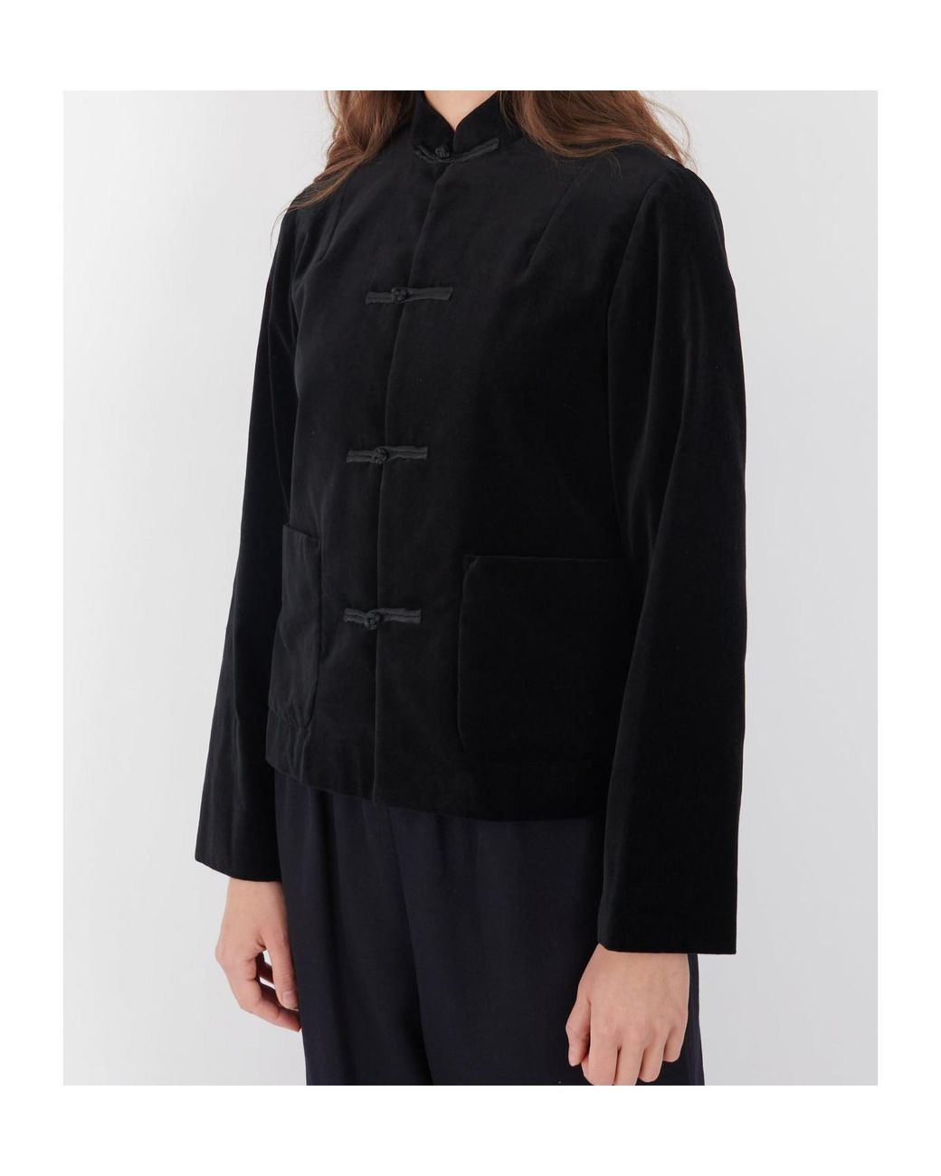 Comme des Garçons Black Long-Sleeved Casual Jacket