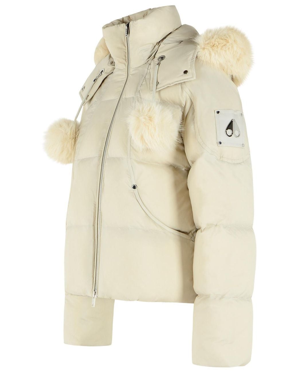 Moose Knuckles Natural Everest Hooded Down Puffer Jacket