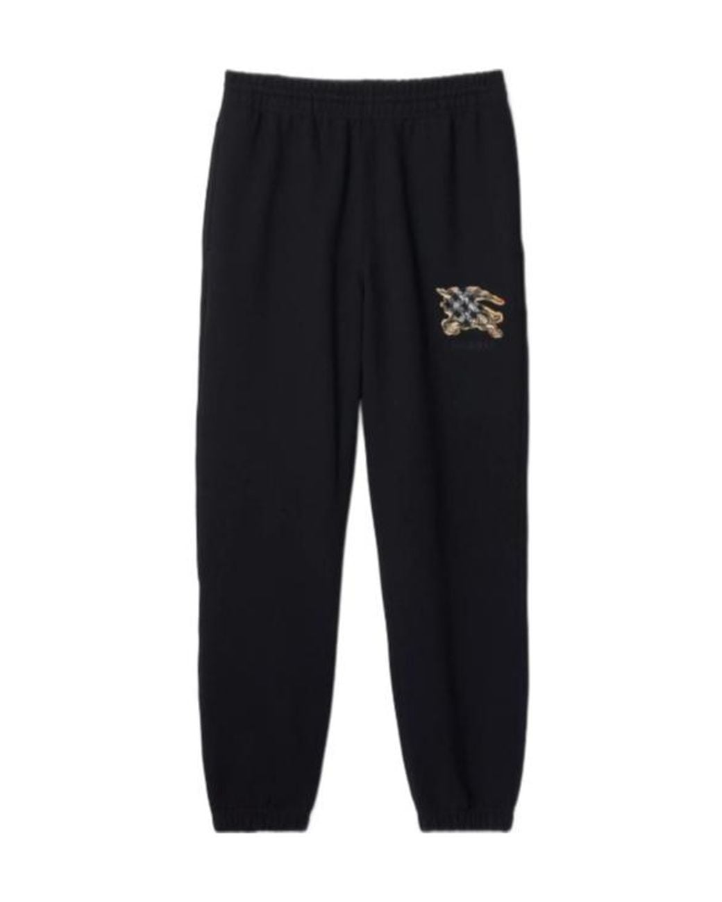 Burberry Black Ekd Check Jogging Pants for men