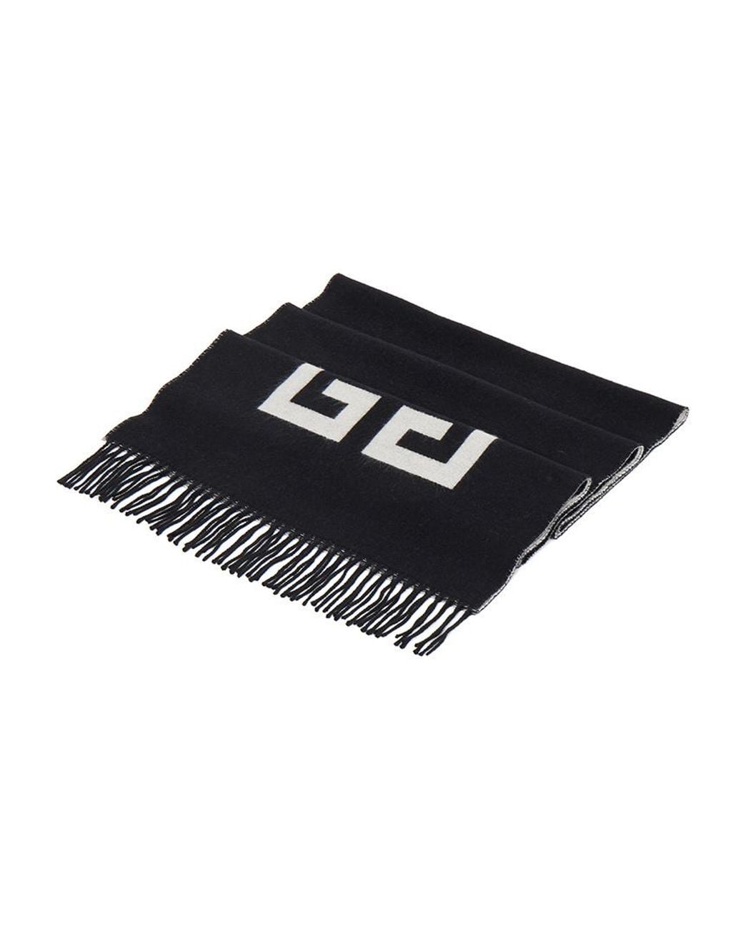Givenchy Black Patterned Scarf for men