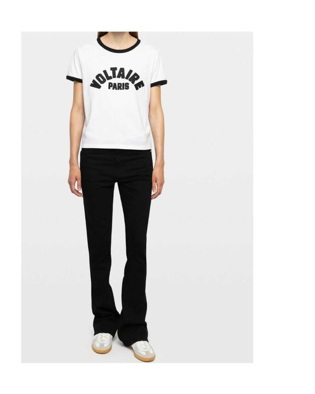 Zadig & Voltaire White Contrast Logo T-Shirt for men