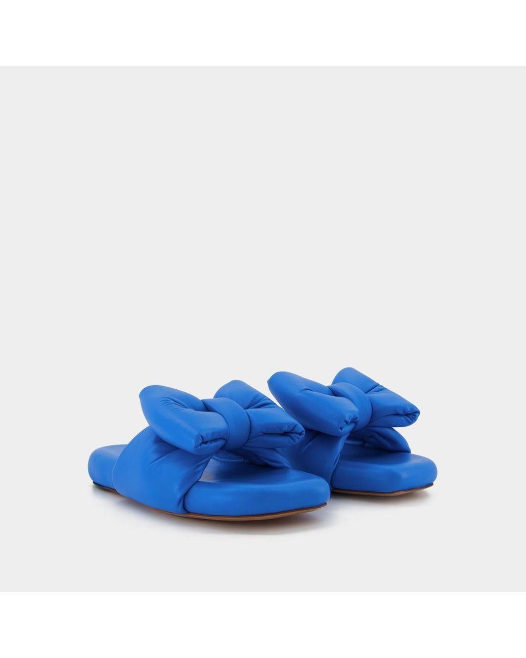 Off-White c/o Virgil Abloh Blue Bow Padded Slides