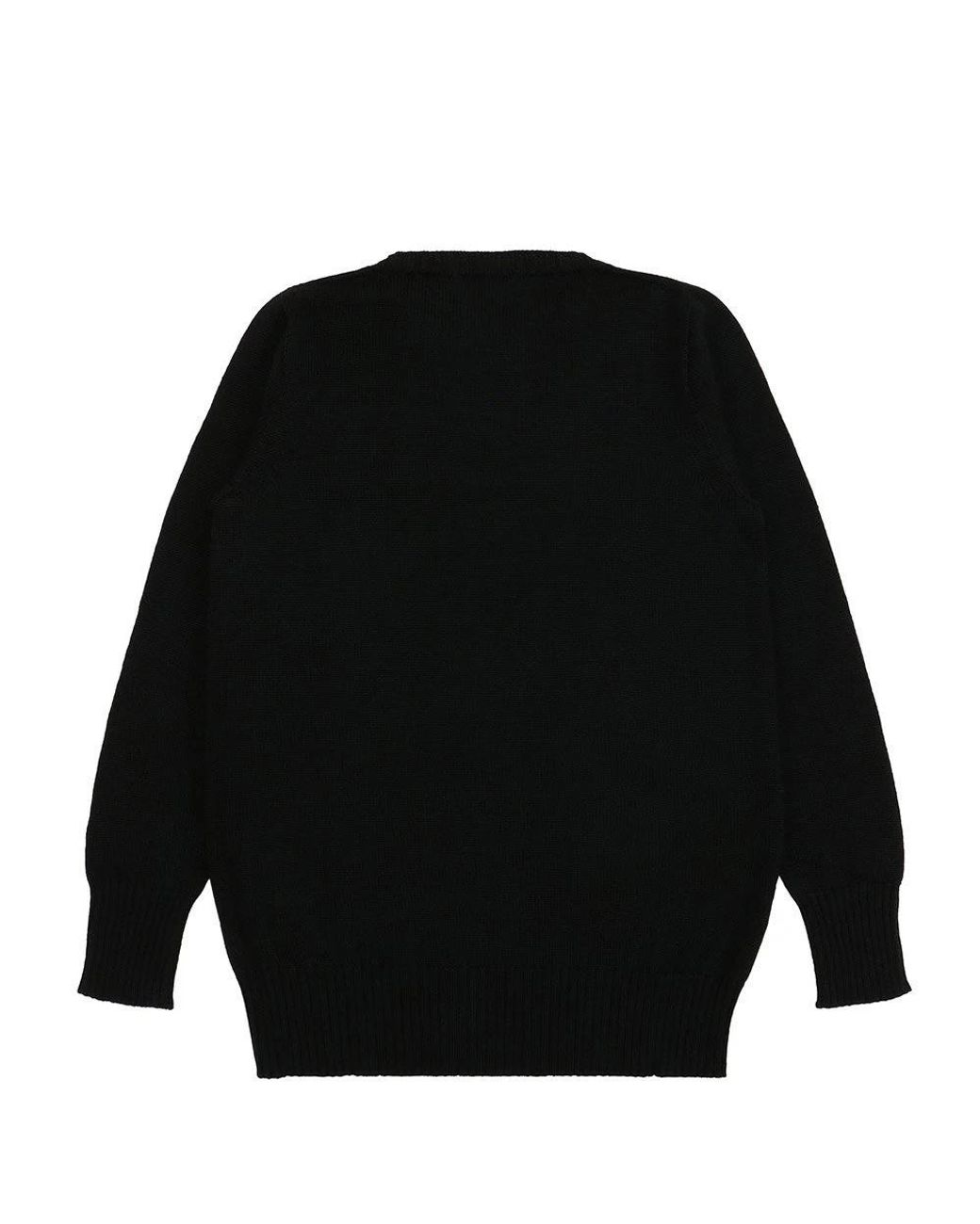 Max Mara Black Round-Neck Long-Sleeved Pullover