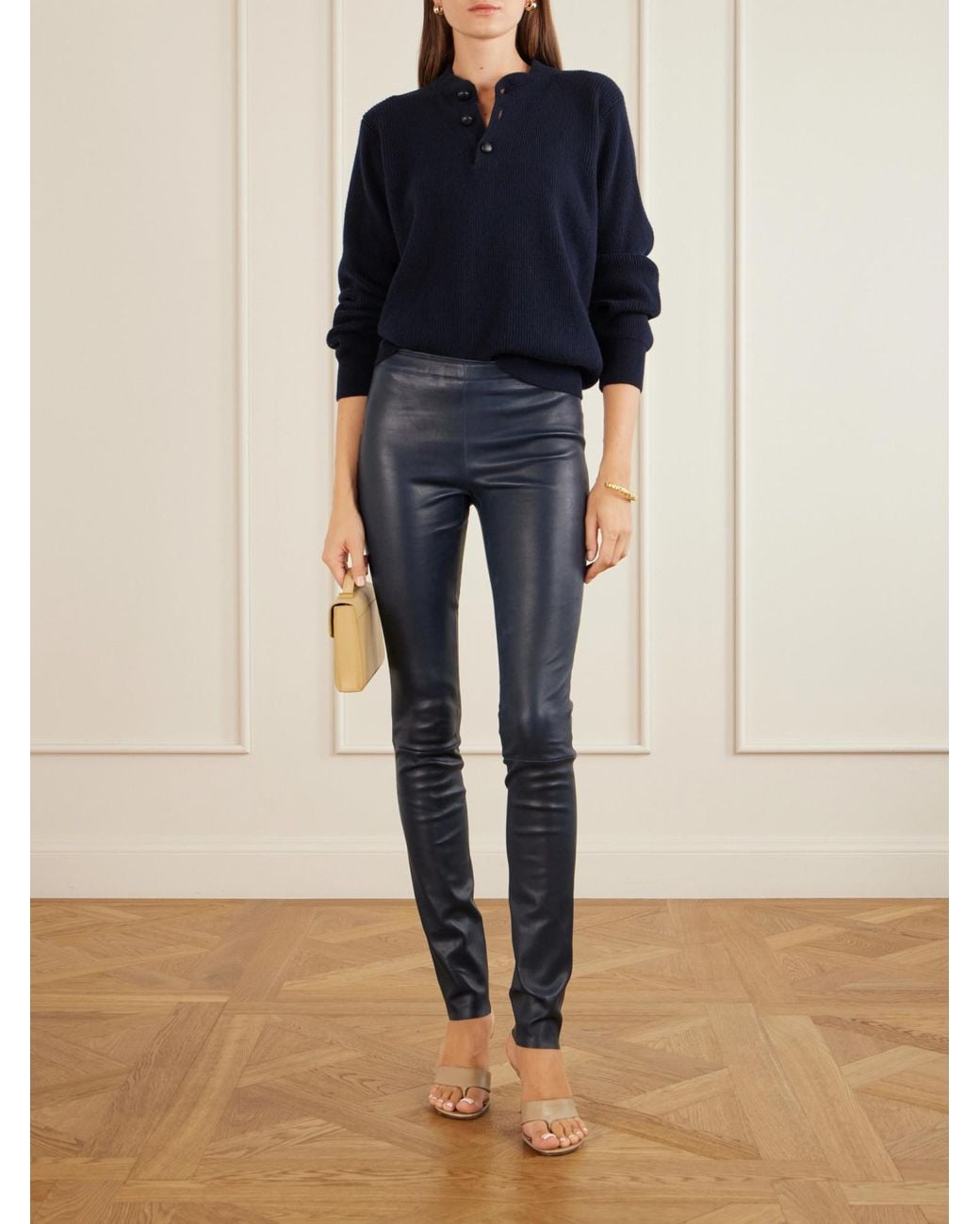 Stouls Blue Jo Leather Leggings