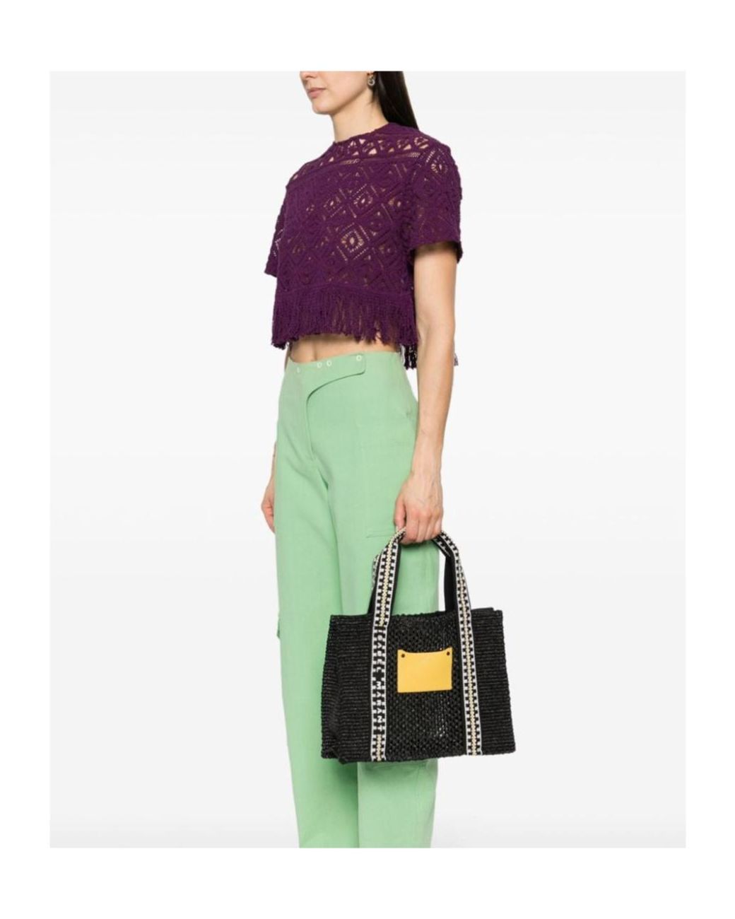 Isabel Marant Black Knitted Handbag