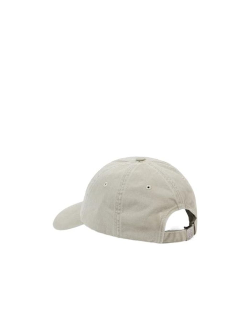 Stone Island White Curved Brim Baseball Cap for men