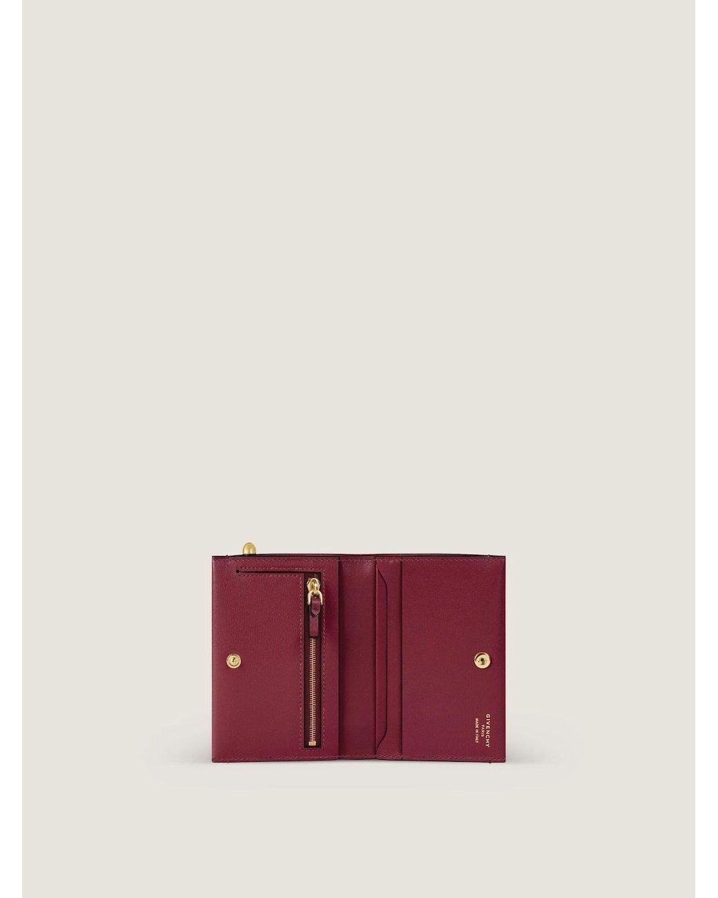 Givenchy Red Pinch Bifold Wallet