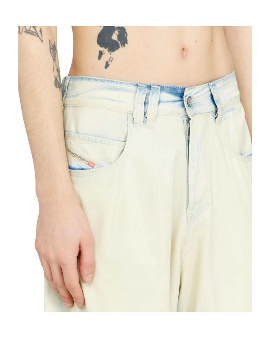 DIESEL Natural 1997 D Enim Wide-Leg Jeans for men