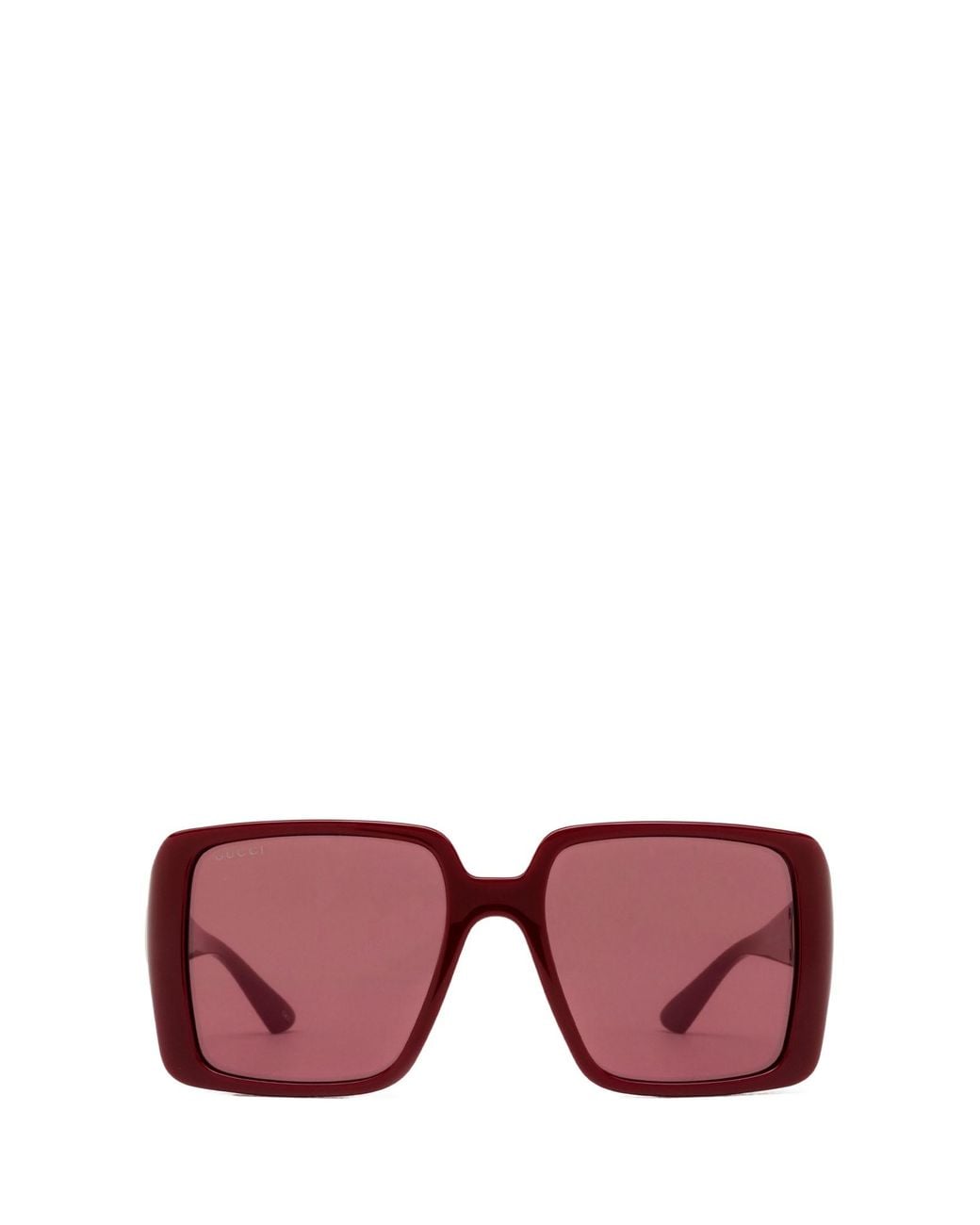 Gucci Pink Eyewear Square Frame Sunglasses
