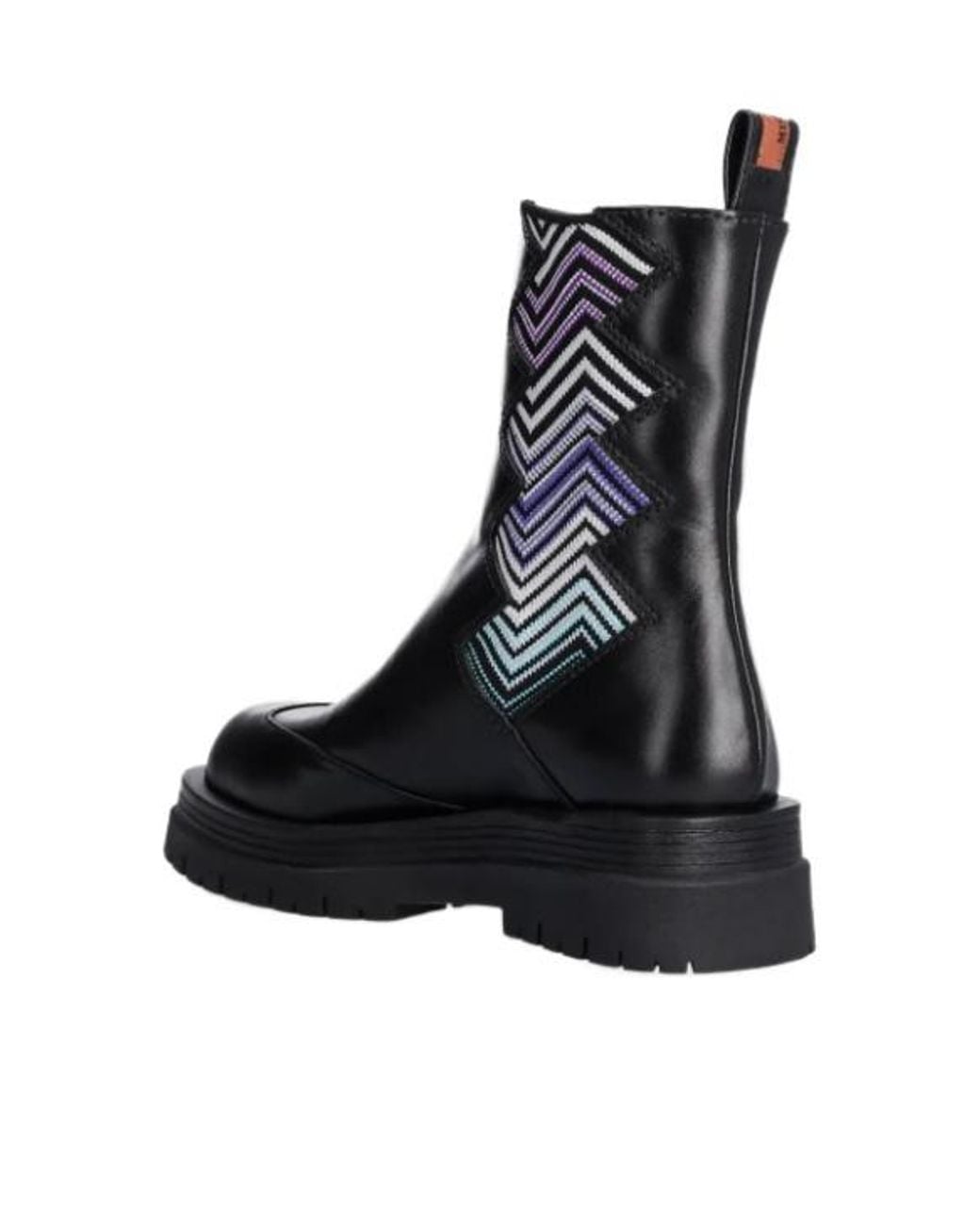 Missoni Black Zigzag-Detail Ankle Boots