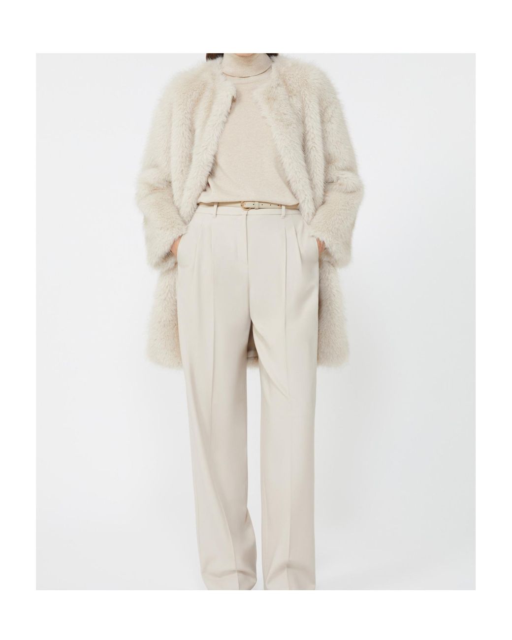 Max Mara White Studio Roll-Neck Knitted Jumper