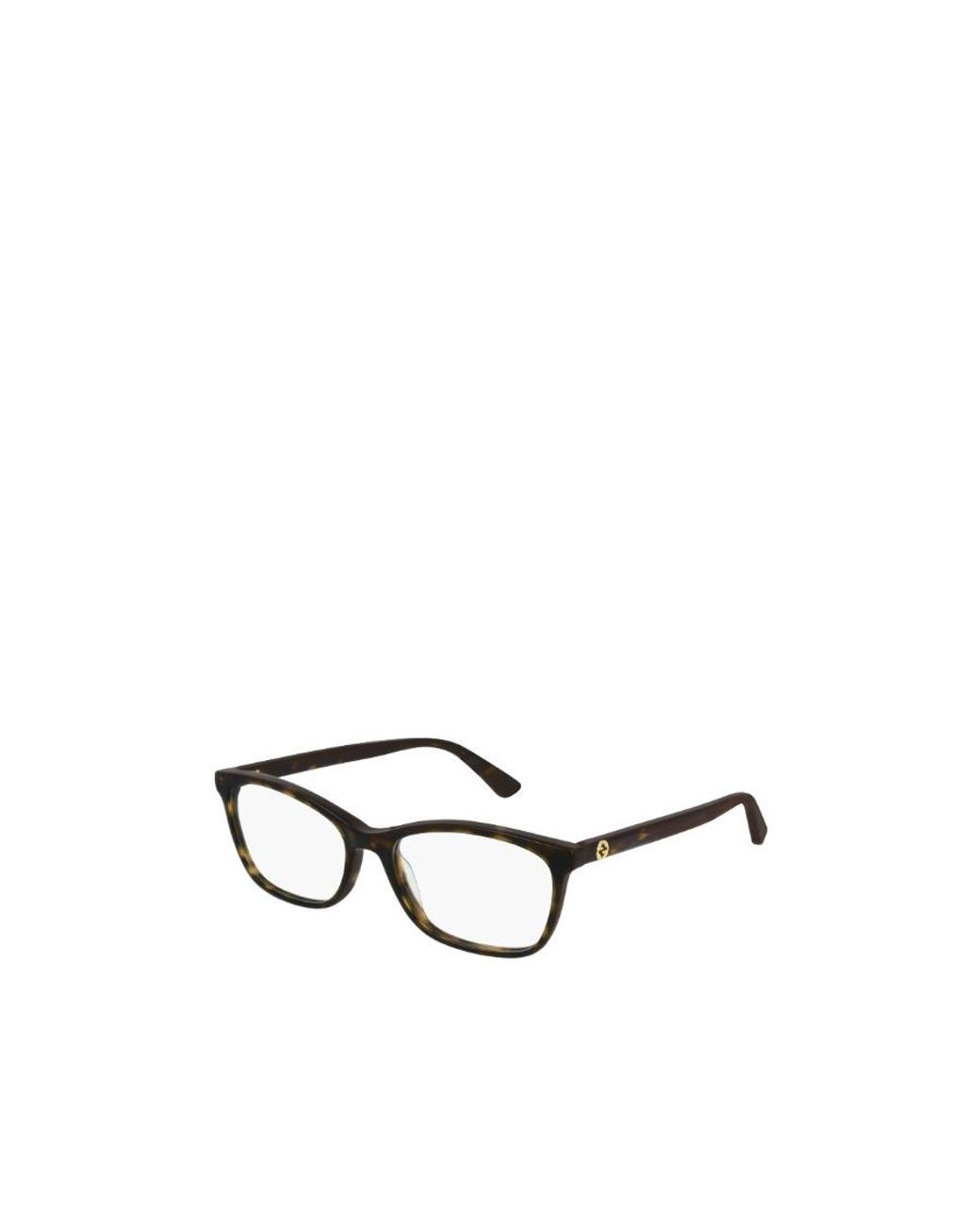 Gucci White Eyewear Rectangle Frame Glasses