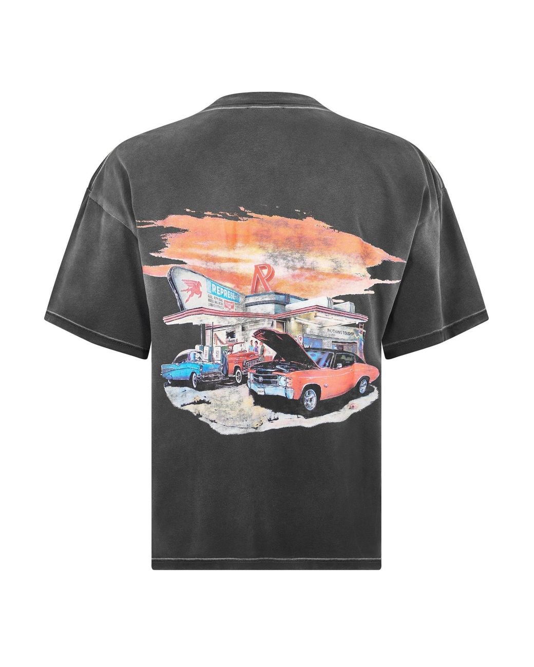Represent Gray Loose T-Shirt for men
