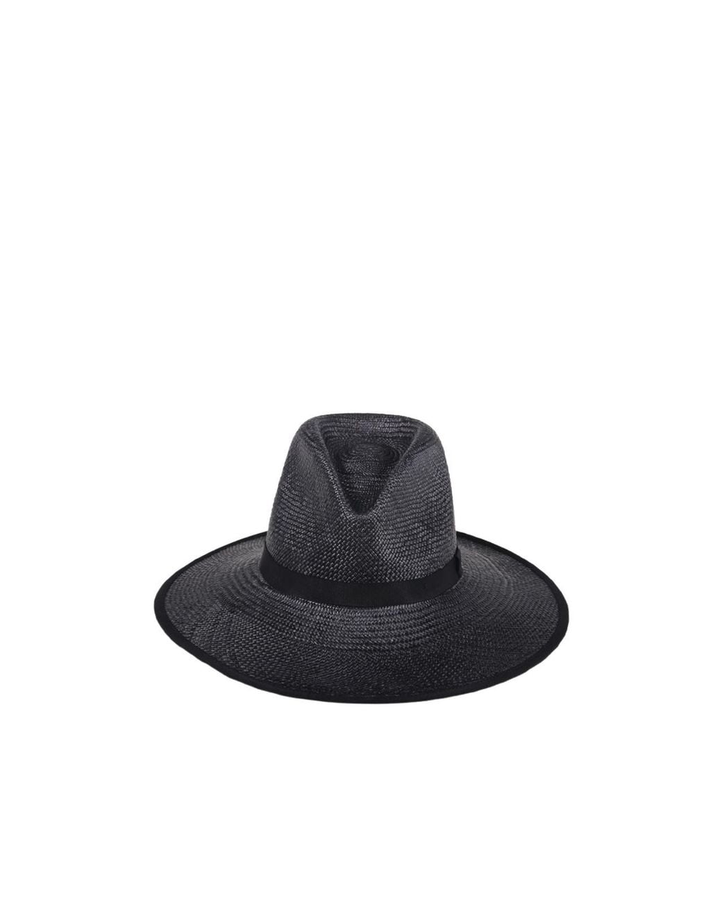 Max Mara Blue Cellula Straw Hat
