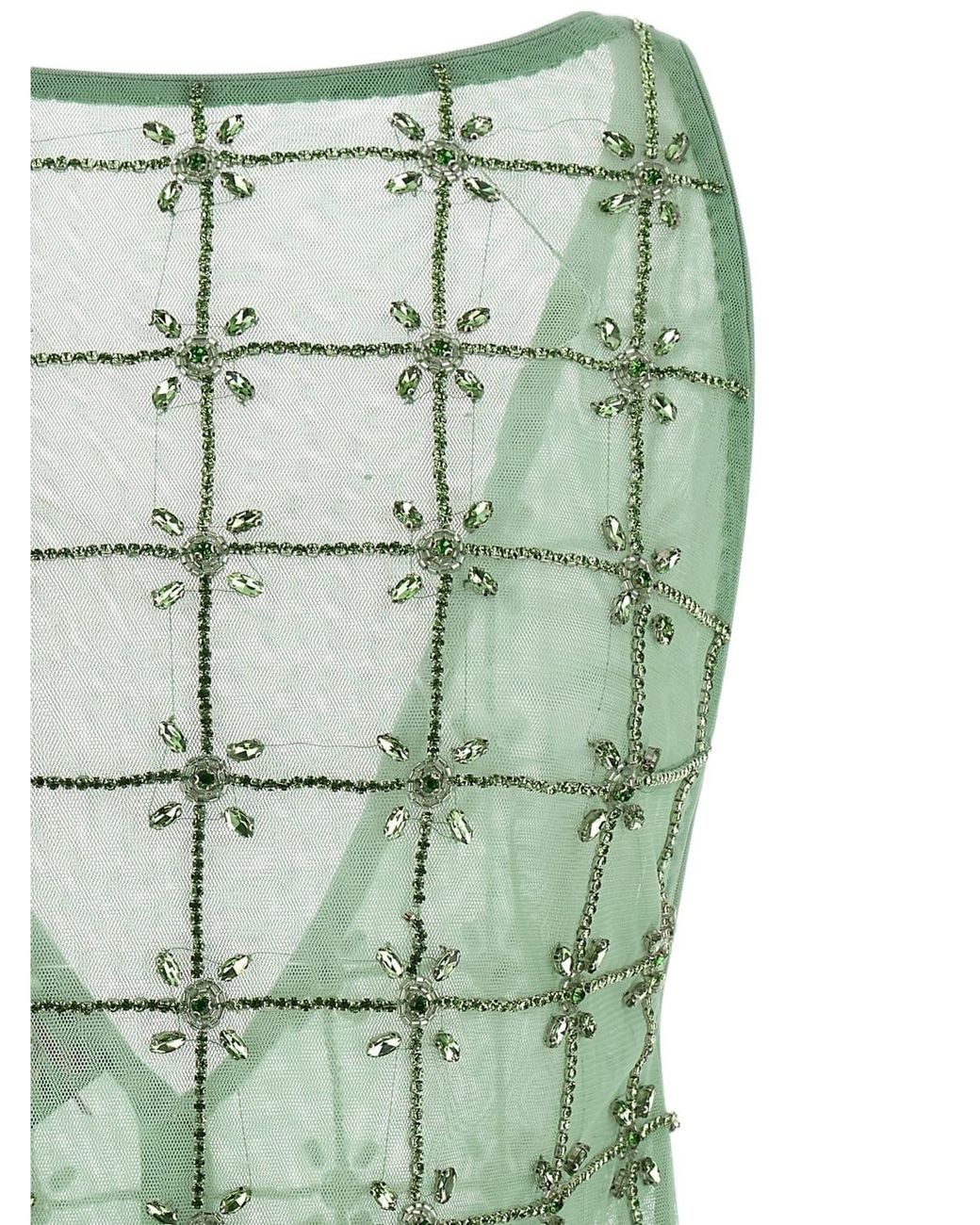 Pinko Green Sleeveless Tops