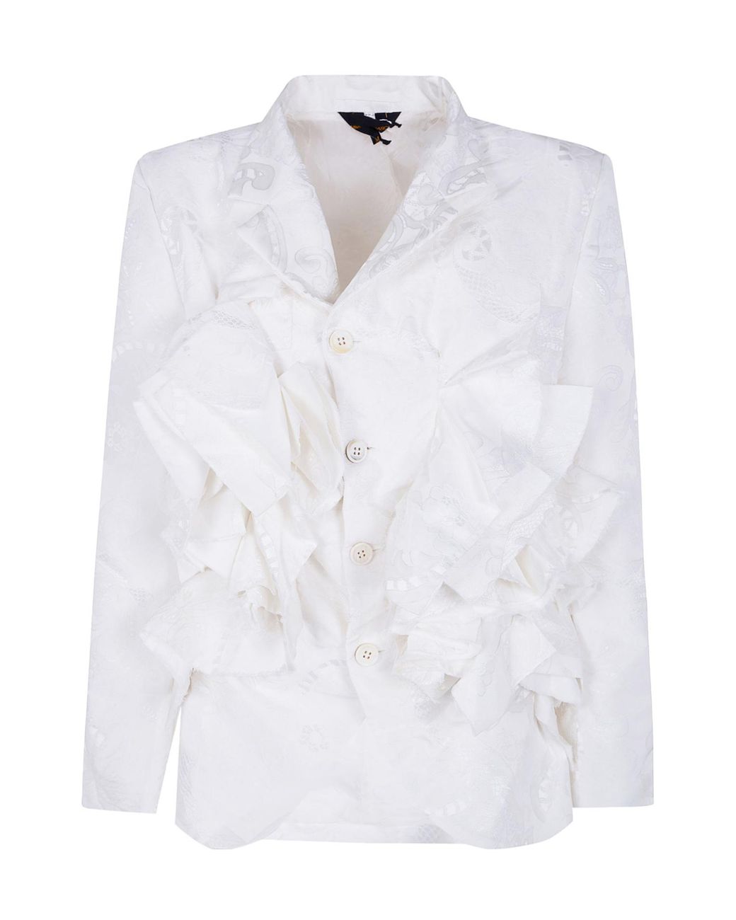 Comme des Garçons White Long-Sleeved Jacket