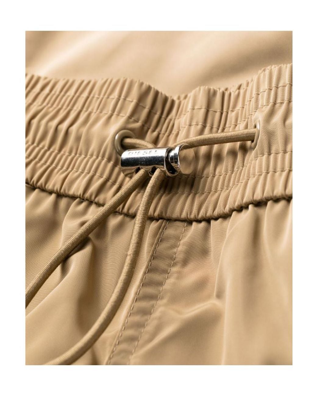 DIESEL Natural High-Waisted Slim Track Pants