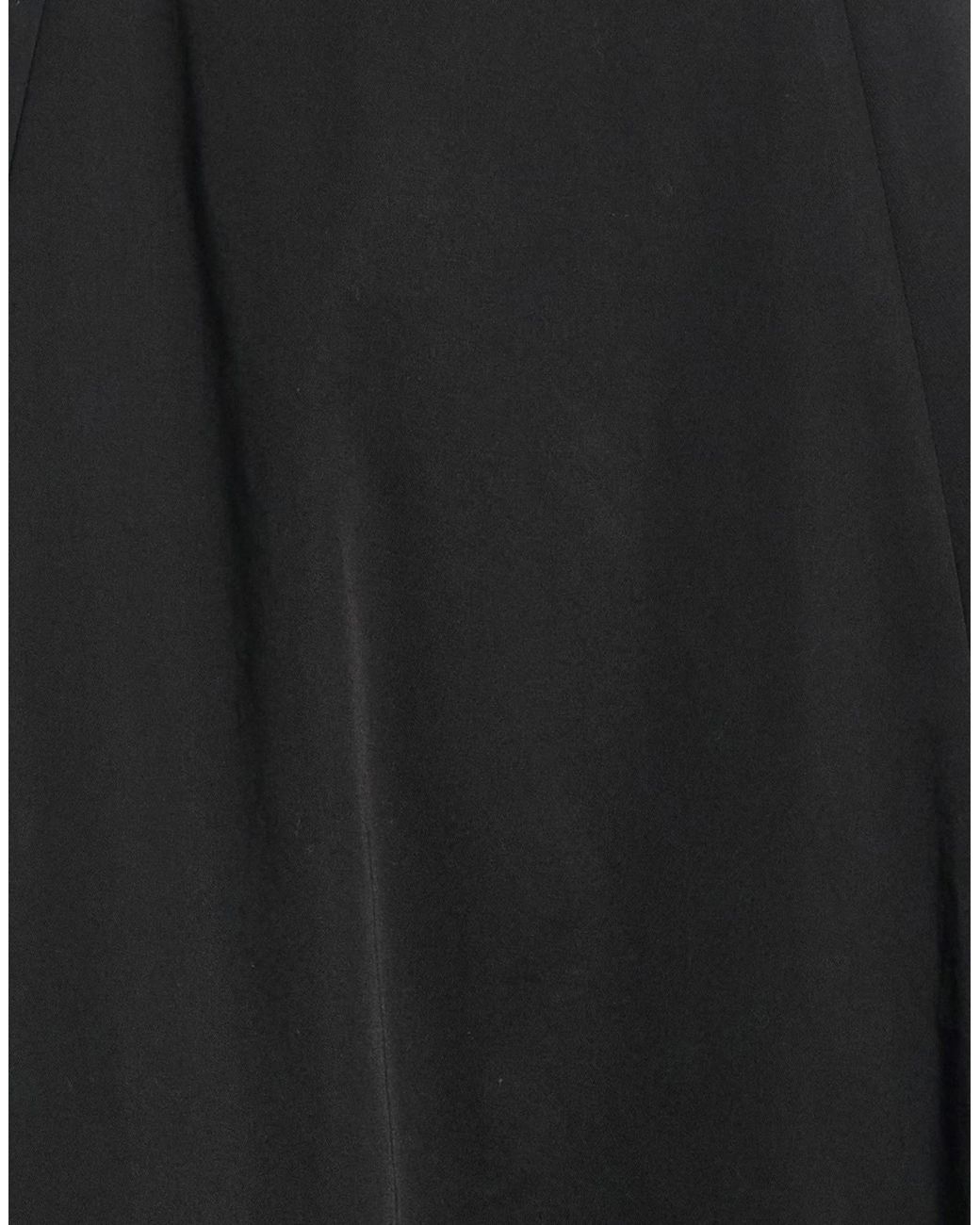Balenciaga Black Solid-Colored Flare Skirt