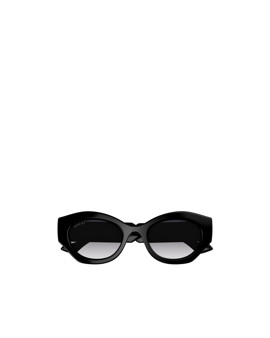 Gucci Black Eyewear La Piscine Oval Frame Sunglasses