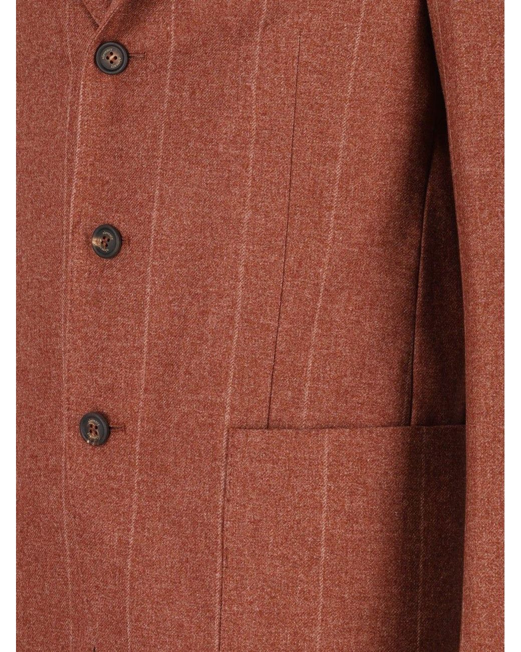 Eleventy Brown Single-Breasted Jacket for men